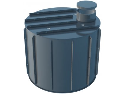 Plastový 3 komorový, tříkomorový septik s filtrací odpadní vody pojezdový, pro obetonování 9 m3, 9 000 litrů a