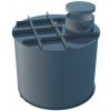 Plastový 3 komorový, trojkomorový septik s filtráciou odpadovej vody samonosný pre obsyp zeminou 4 m3, 4 000 litrov a