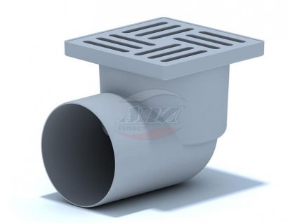 9665 podlahovy vpust 150x150 110 bocny plastovy sivy