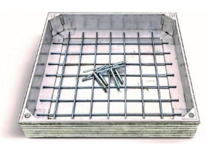 12110 poklop vodotesny pre zadlazdenie asp100 0390 390x390x100 do 25 ton