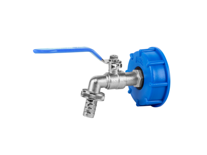 IBC adaptér S60x6 s kovovým ventilom 1/2"  IBCS60-KK04123413Z