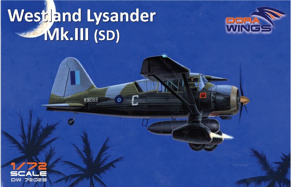 Pohled do krabičky Westland Lysander Mk.III 1/72