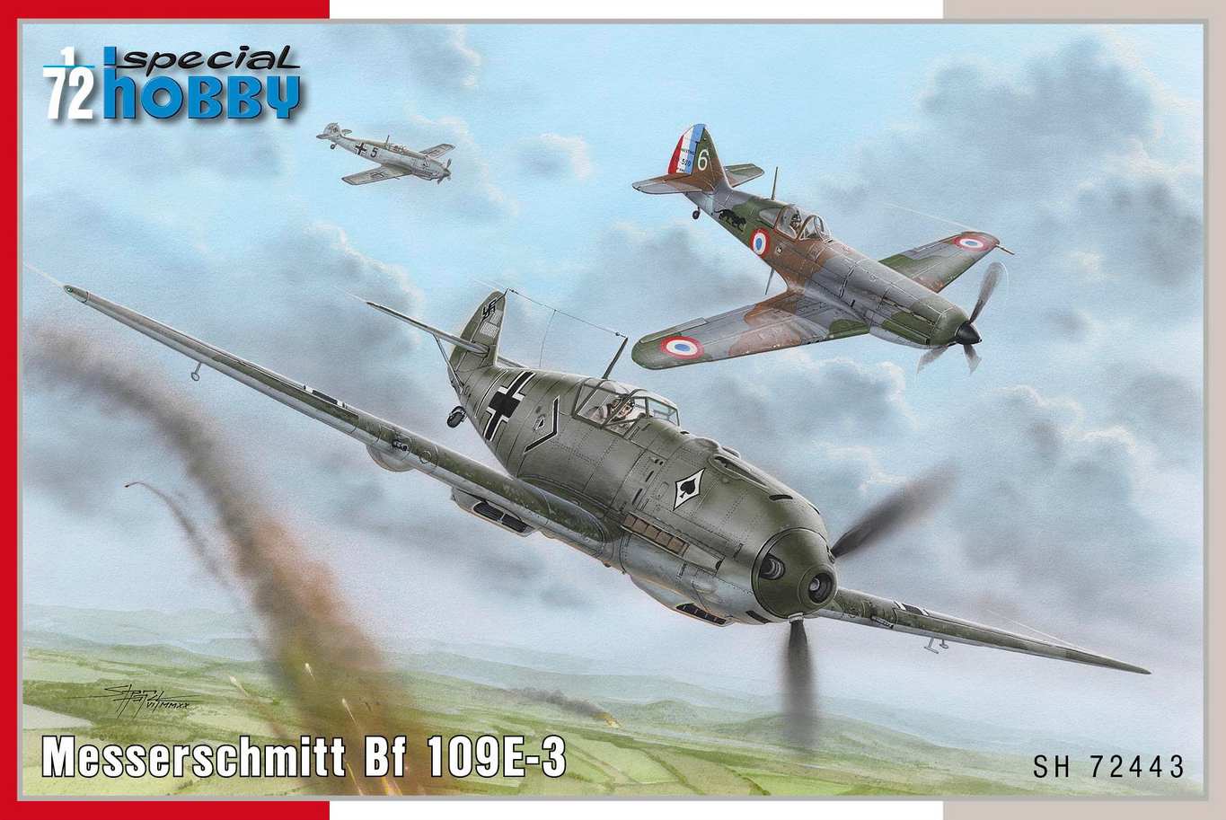 Pohled do krabičky Messerschmitt Bf 109E-3