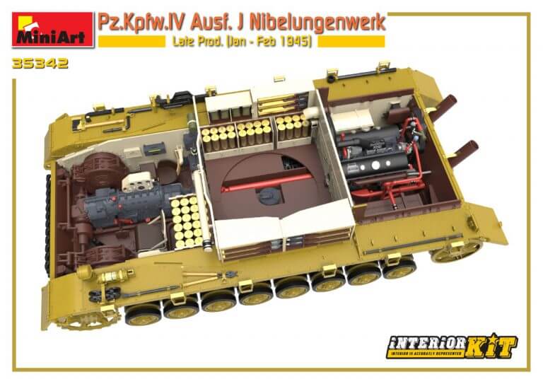 35342 Pz.Kpfw.IV Ausf. J Nibelungenwerk Late Prod.    (Jan – Feb 1945) INTERIOR KIT - foto 01