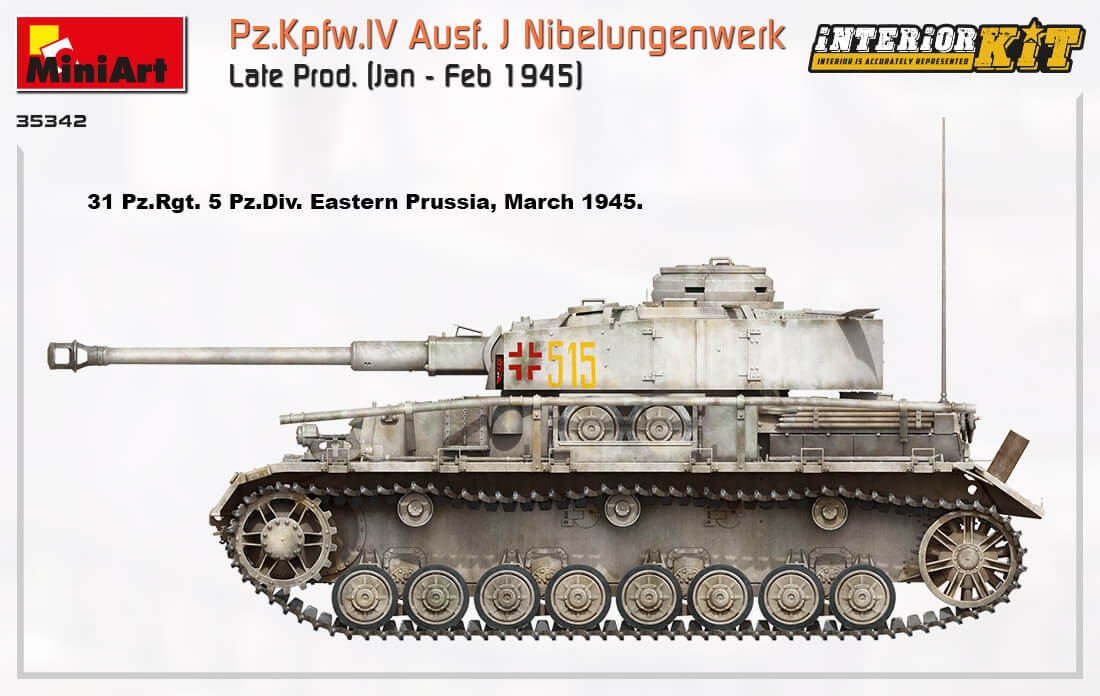 35342 Pz.Kpfw.IV Ausf. J Nibelungenwerk Late Prod.    (Jan – Feb 1945) INTERIOR KIT - foto 15