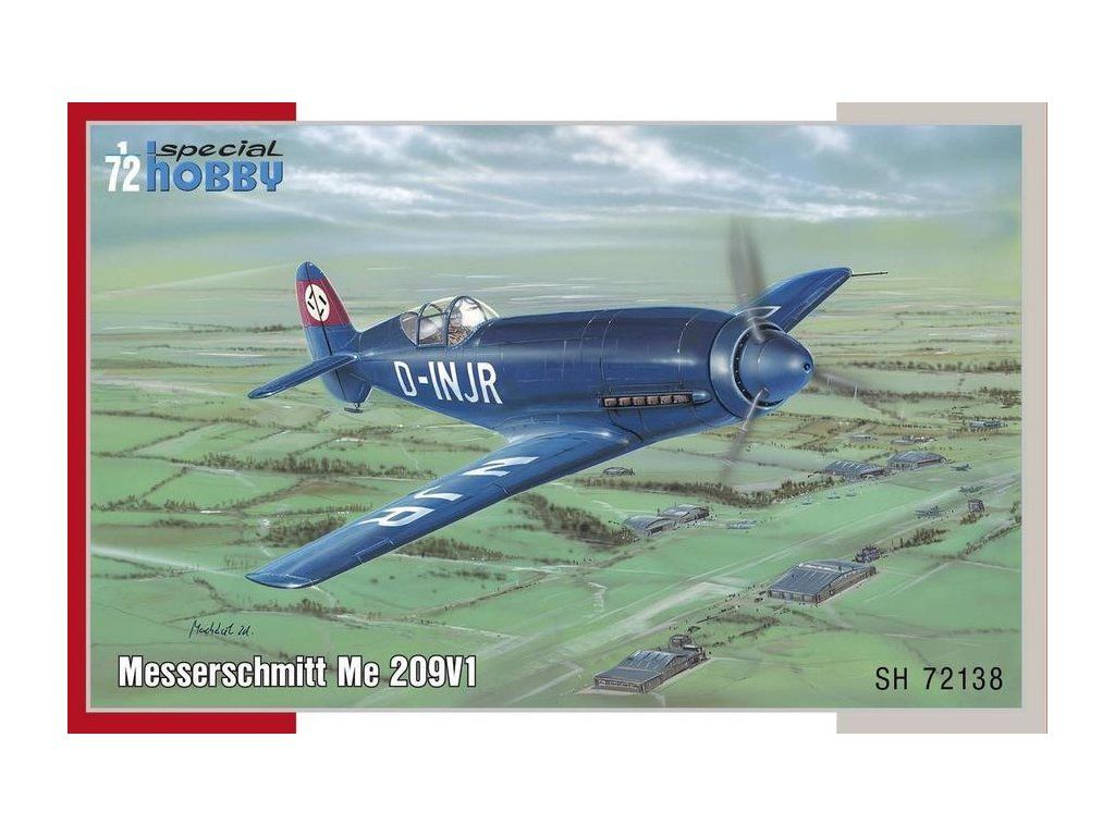 A&A Models 1/48 Me.209 V4 high-speed experimental prototype Plastic Mo