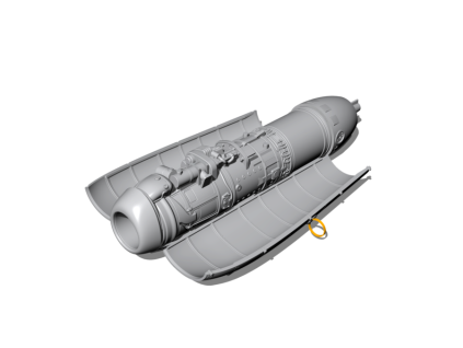 Heinkel He 162A Engine (BMW 003 jet engine), resin 40 5937
