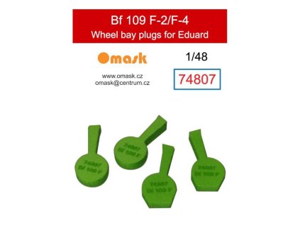74807 1/48 Bf 109 F-2/F-4 wheel bay plugs (for Eduard) 40 2582