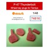 74816 1/48 P-47 Thunderbolt wheel bay plugs (for Tamiya) 40 2364