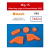 74824 1/48 Mig-15 wheel bay plugs (for Bronco/Hobby 2000) 40 2281