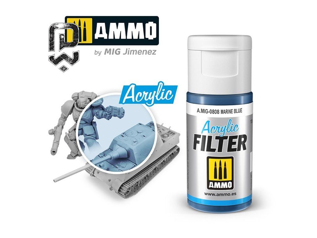 Akrylový filter Marine Blue