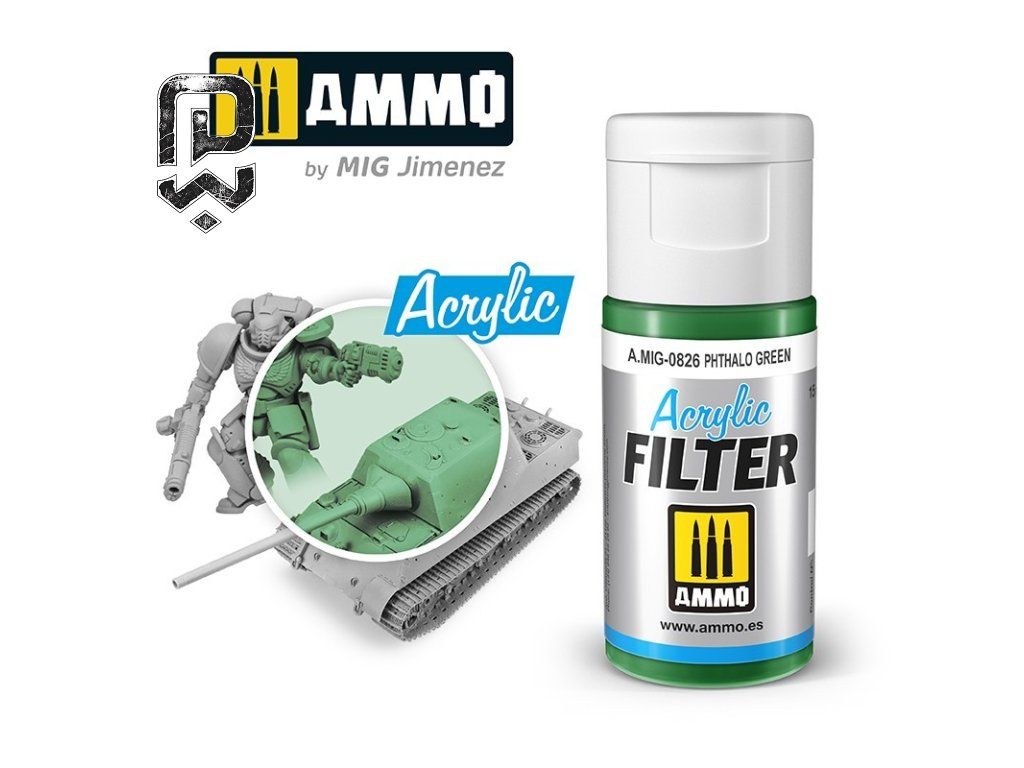 Akrylový filter Phthalo Green