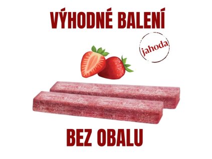 Fruit Mood ovocná tyčinka jahoda BEZ OBALU (Množství 25 ks)