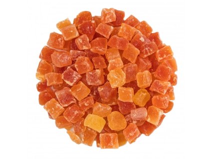 Papaya kostky proslazované (Množství 20 kg)