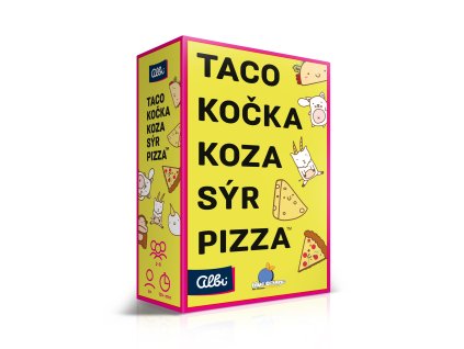 Taco, kočka, koza, sýr, pizza