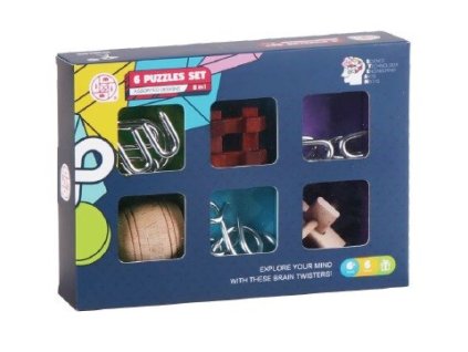 Sada 6 hlavolamů - mix