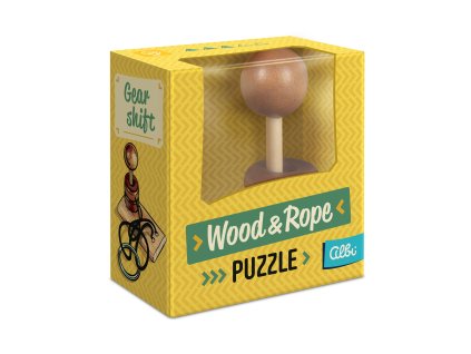 Dřevěný provázkový hlavolam - Páka