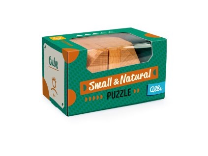 Malý dřevěný hlavolam - Plná krychle