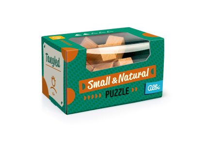 Malý dřevěný hlavolam - Krychle zručnosti