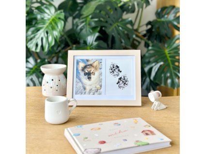 Fotorámeček pro mazlíčky se sadou na otisky