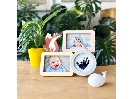 Fotorámeček pro miminko se sadou na otisky