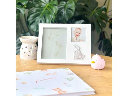 Fotorámeček pro miminko se sadou na 3D otisky