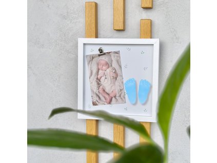 Fotorámeček pro miminko se sadou na 3D odlitky – pro chlapečka