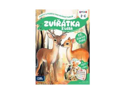 Kvído - Karty a puzzle pro mluvicí tablík: Zvířátka z lesa