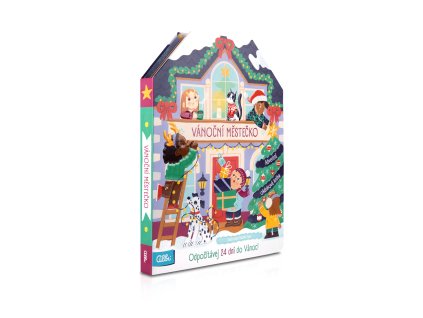 Vánoční městečko - Adventní okénková kniha
