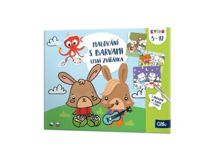 Kvído - Malování s barvami:  Lesní zvířátka