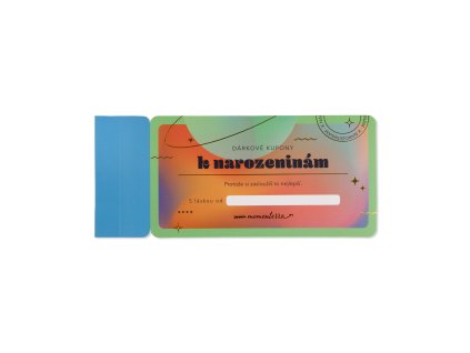 Dárkové kupony k narozeninám