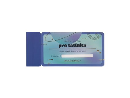 Dárkové kupony pro tatínka