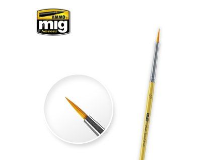 MIG 2/0 Synthetic Round Detail Brush