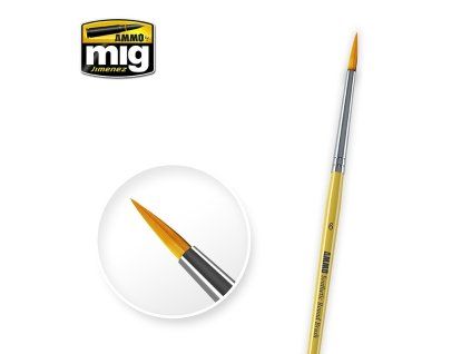 Set of 6 Synthetic Round Detail Brushes