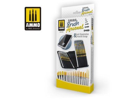 AMMO Brush Arsenal - organizér a ochranné puzdro na štetce