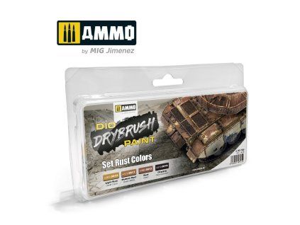 Drybrush sada – Rust Colors
