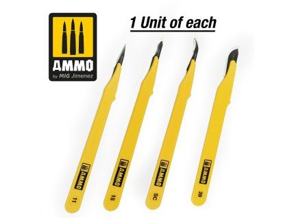 Standard Blade Set – 4 pcs (Straight, Curved, Ripper, Large Curved)