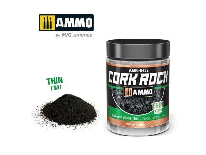 CREATE CORK Volcanic Rock Thin (Jar 100mL)