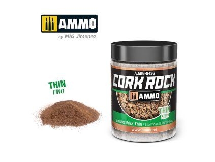 CREATE CORK Crushed Brick Thin (Jar 100mL)
