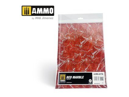 Red Marble. Sheet of Marble - 2 pcs.