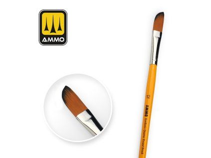 12 Synthetic Quarter Round Brush