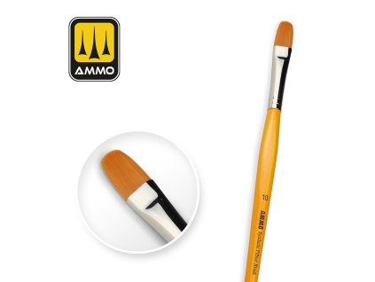 10 Synthetic Filbert Brush with T-Handle Size 10