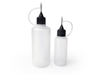 Squeezable Plastic Bottles with Precision Needle Caps 60 ml & 20 ml