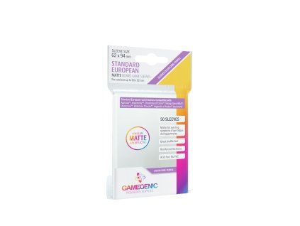 0014574 gamegenic matte standard european sized sleeves 62 x 94 mm