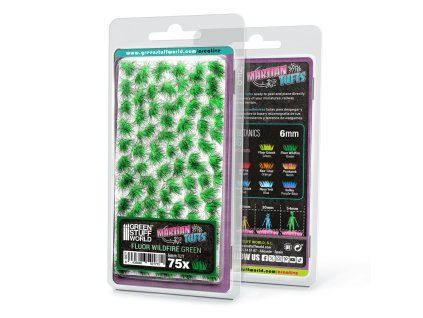 Martian Fluor Tufts - FLUOR WILDFIRE GREEN