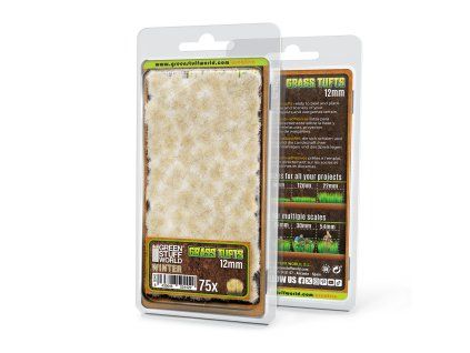 Static Grass Tufts 12 mm - Winter White
