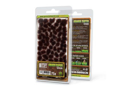 Static Grass Tufts 12 mm - Burnt Brown