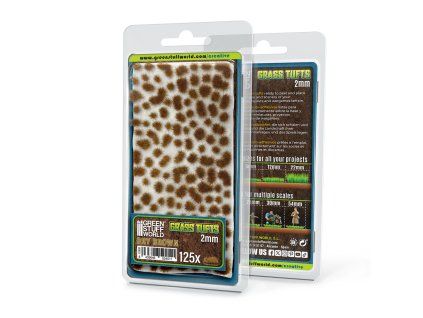 Static Grass Tufts 2 mm - Dry Brown