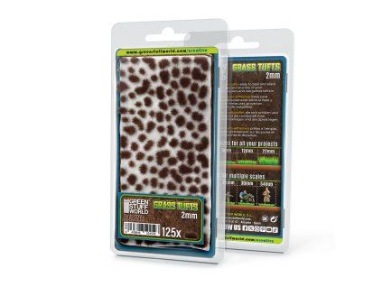 Static Grass Tufts 2 mm - Burnt Brown
