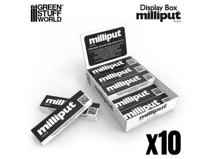 Display Box Milliput Black x10 units